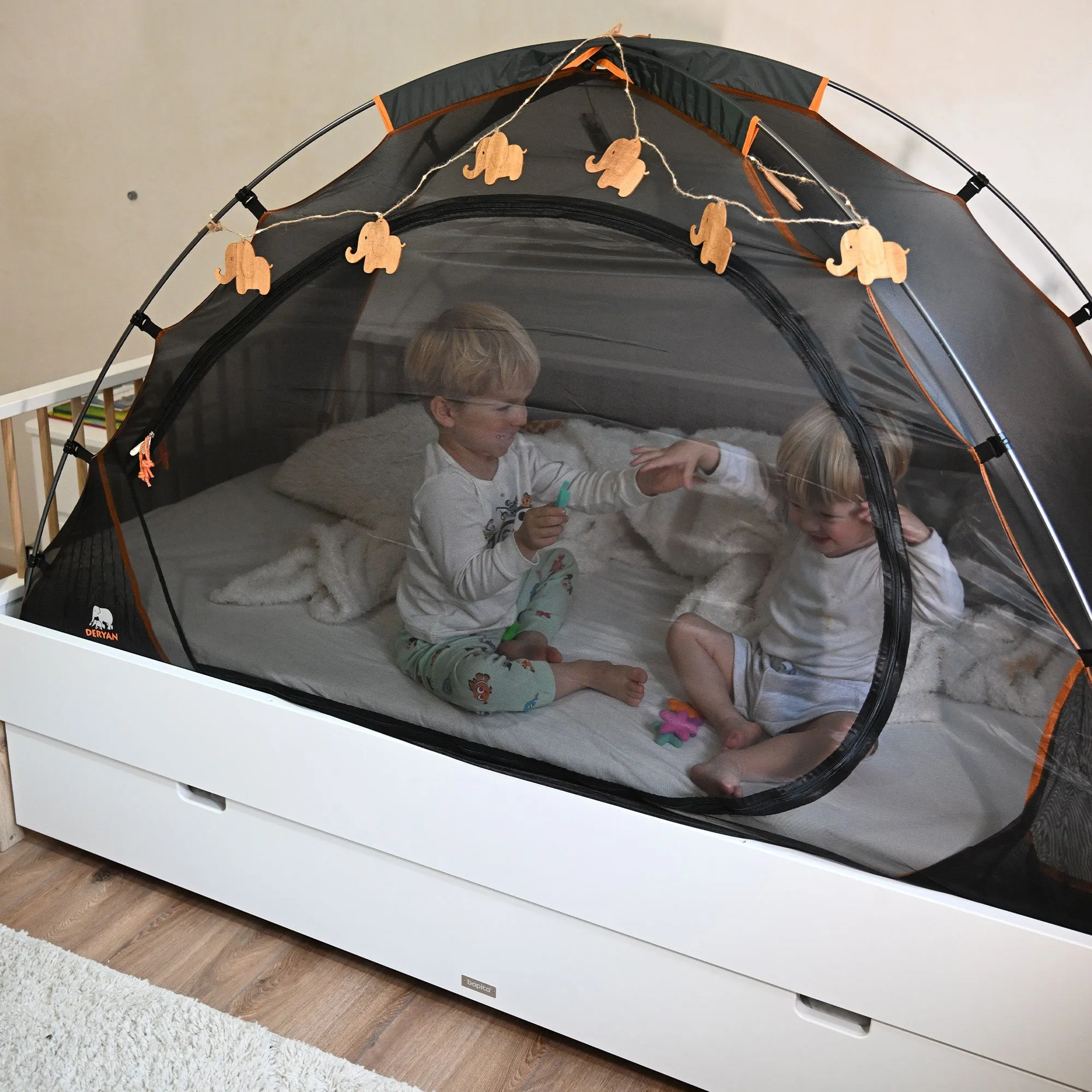 Tienda de campaña Negro 200x90 cm - Image 3