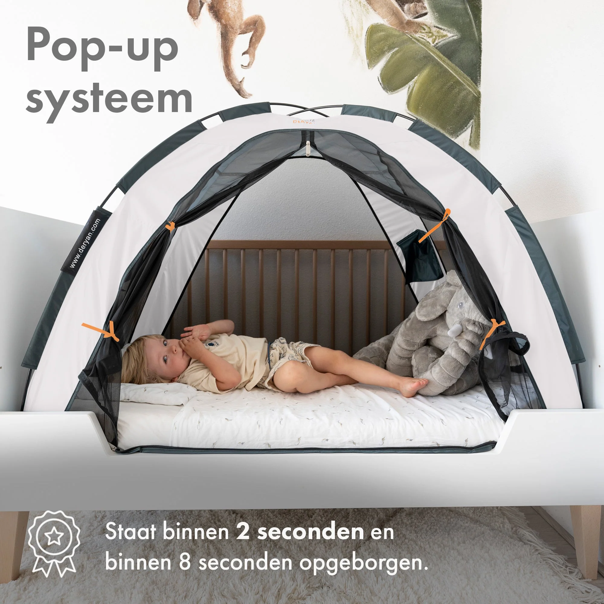 Cama tienda Crema 200x90 cm - Image 3