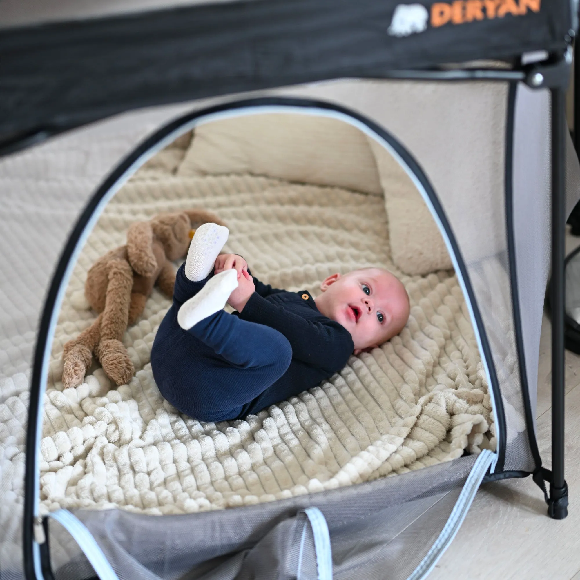 Parque infantil - Parque para bebés - Parque de juegos para bebés - Negro - Image 4