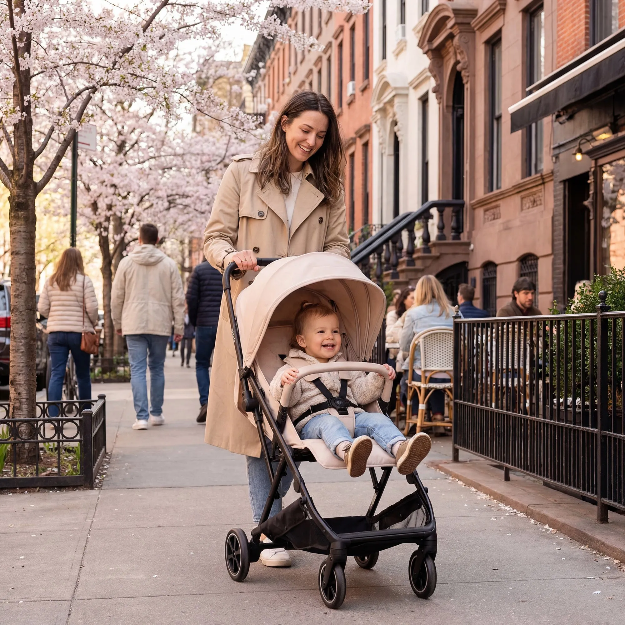 Silla de Paseo Ligera Luxe Easy - Taupe - Image 8