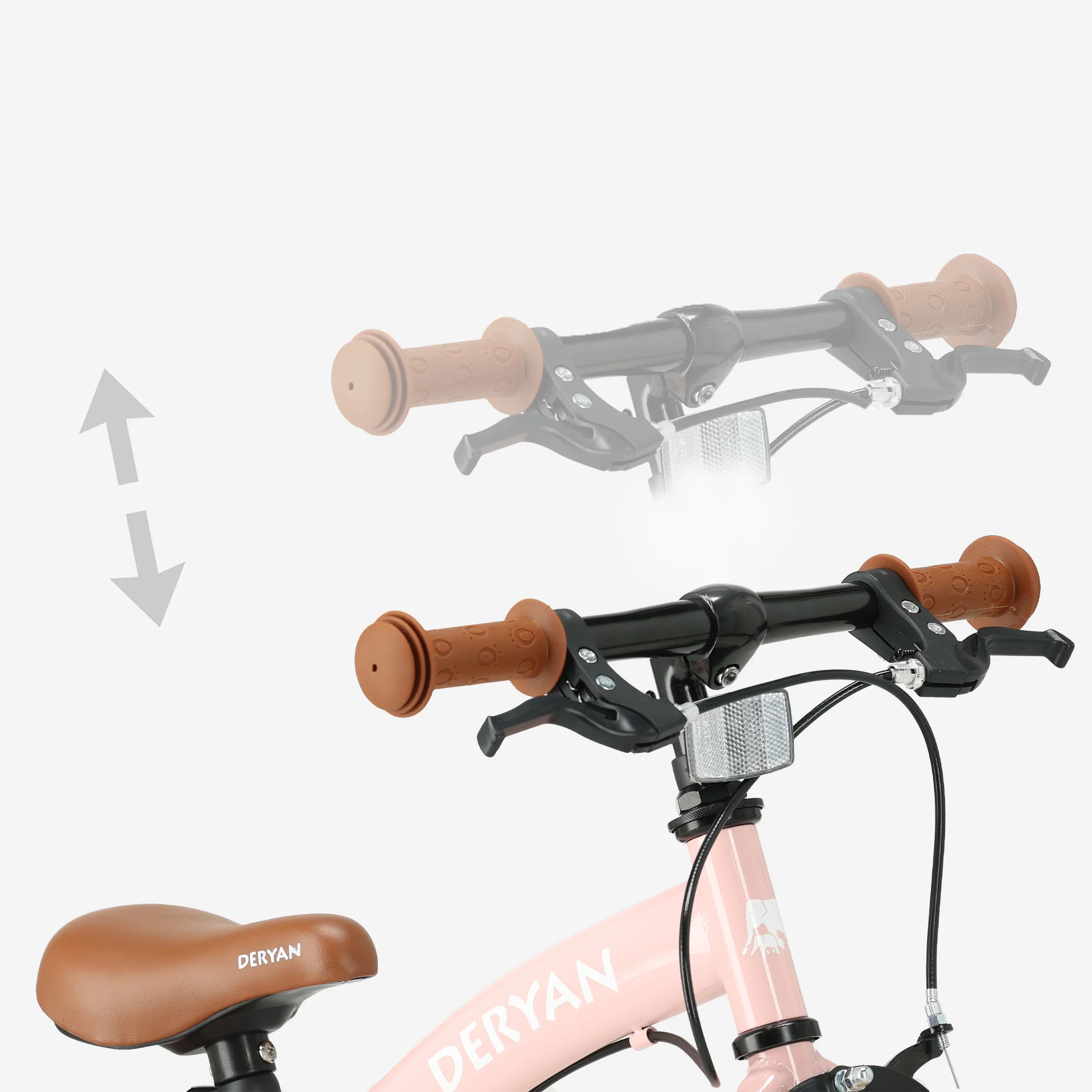 Bicicleta infantil de lujo 12 pulgadas - 3 en 1 - bicicleta de paseo Rosa - Image 6