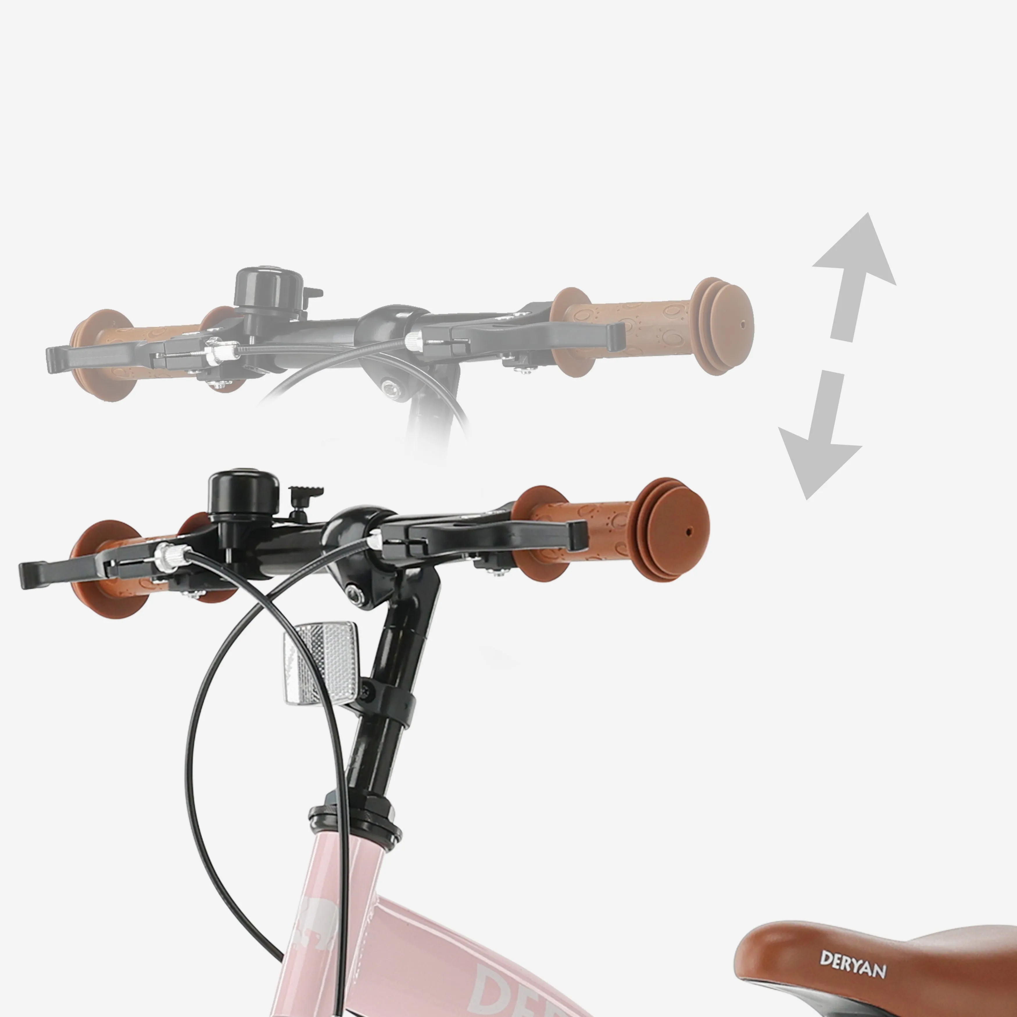 Bicicleta infantil de lujo 14 pulgadas - 3 en 1 - bicicleta de equilibrio - Rosa - Image 6