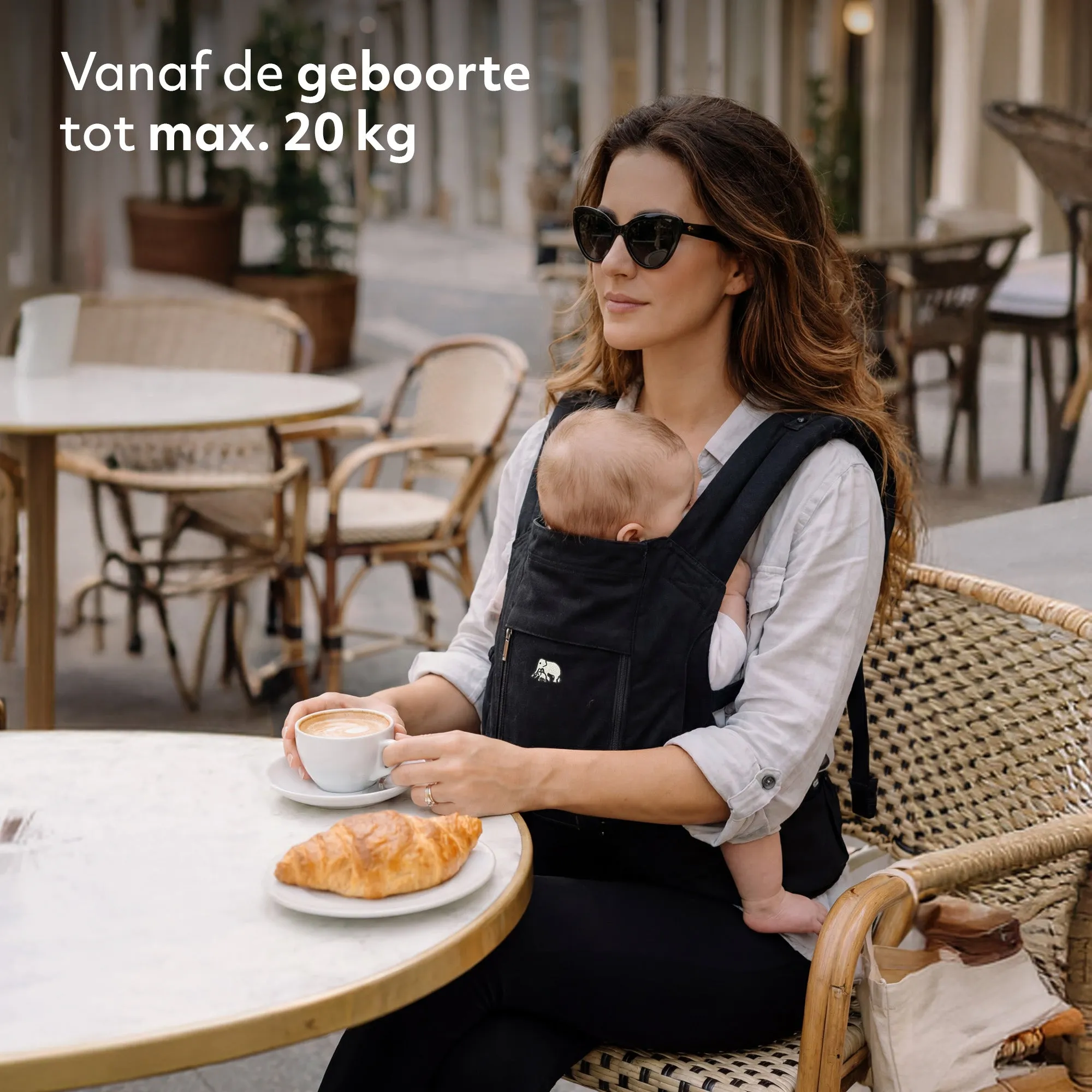 Pack Luxe Mochila Porta Bebé Negro - Image 6