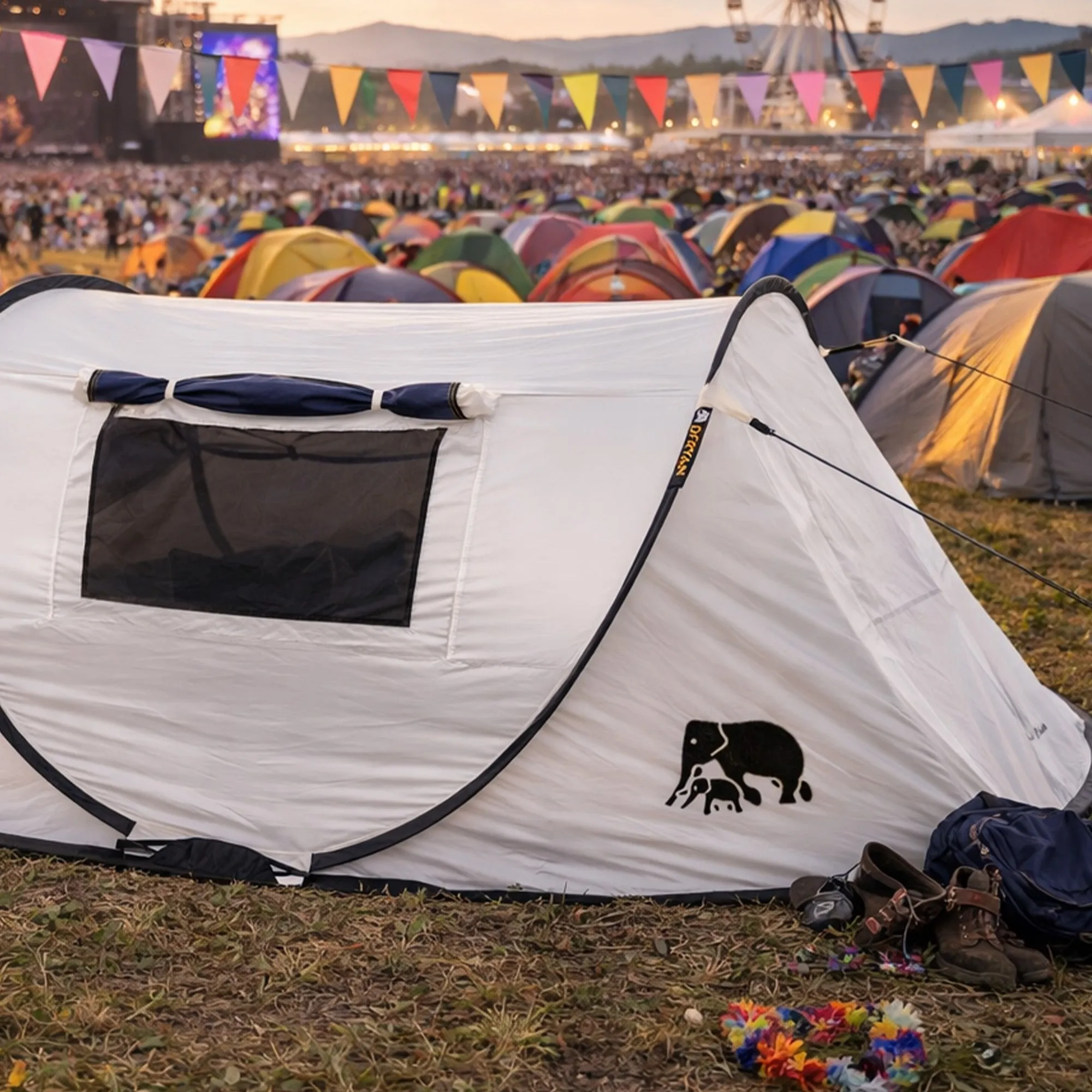 Pop Up Tent Dome - 2000MM columna de agua - Navy - Image 4