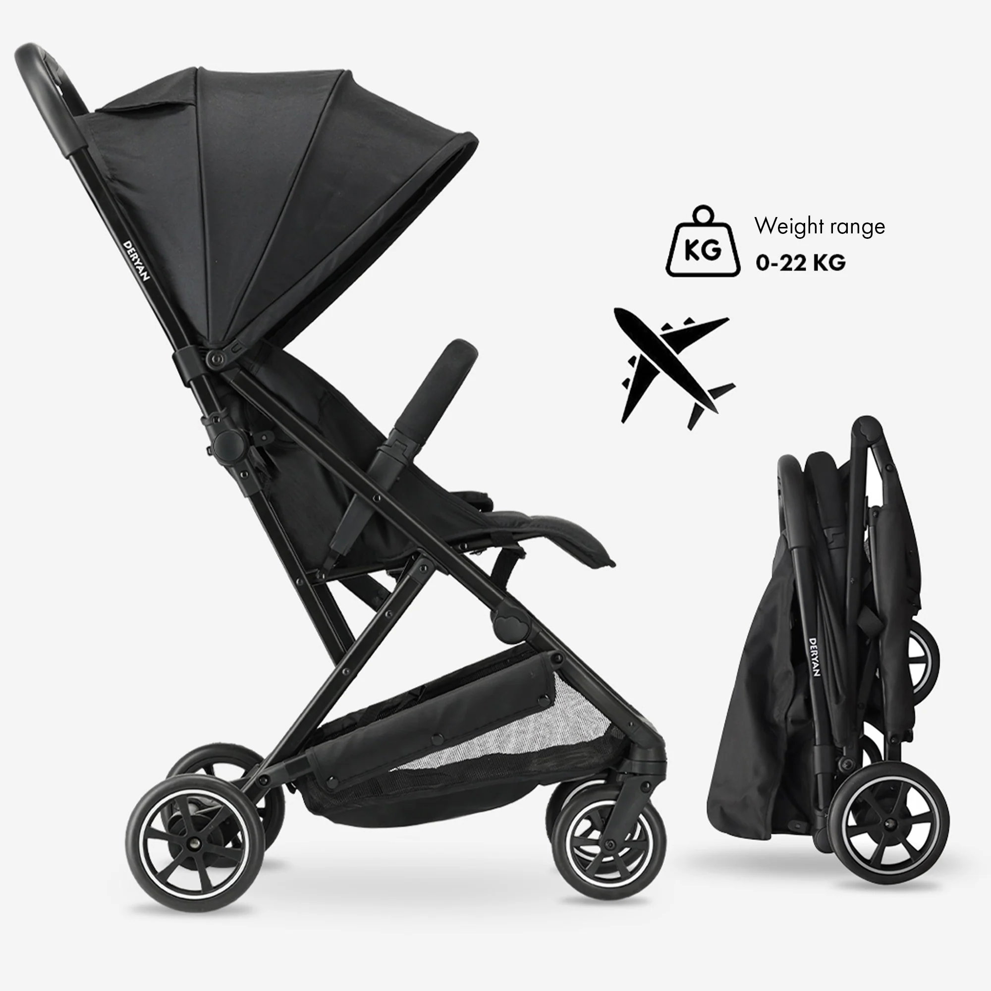 Cochecito de lujo Easy ligero - Negro - Image 5