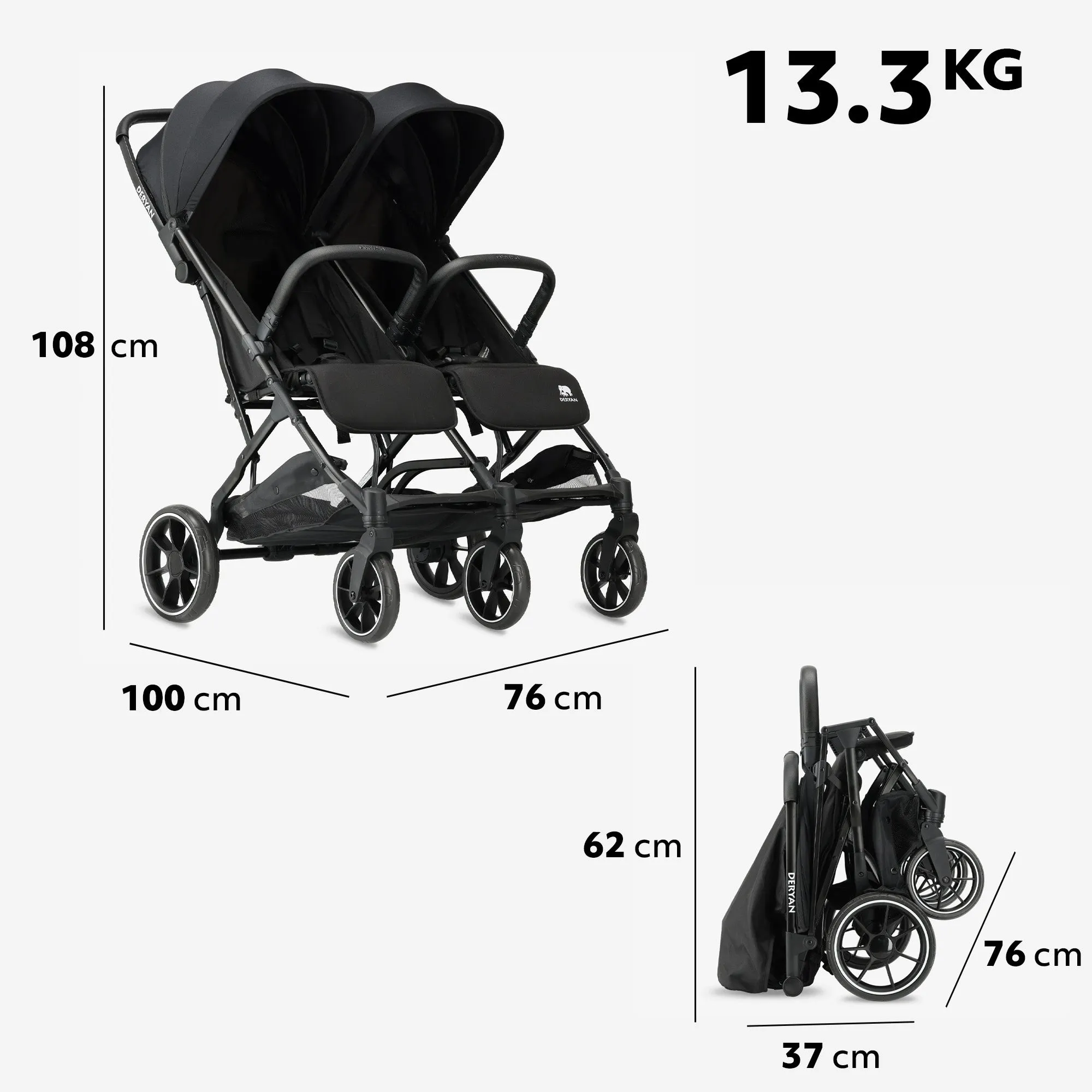 Rolo DuoBuggy X2 XL Negro - Image 8